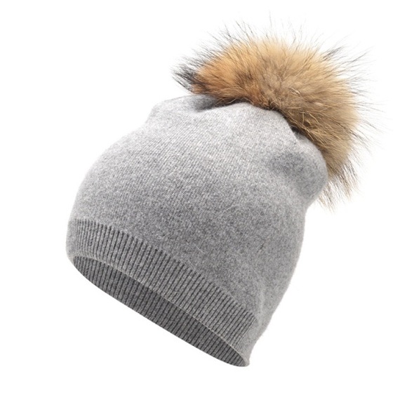 Cashmere and Wool blend with genuine raccoon - Picture 1 of 1